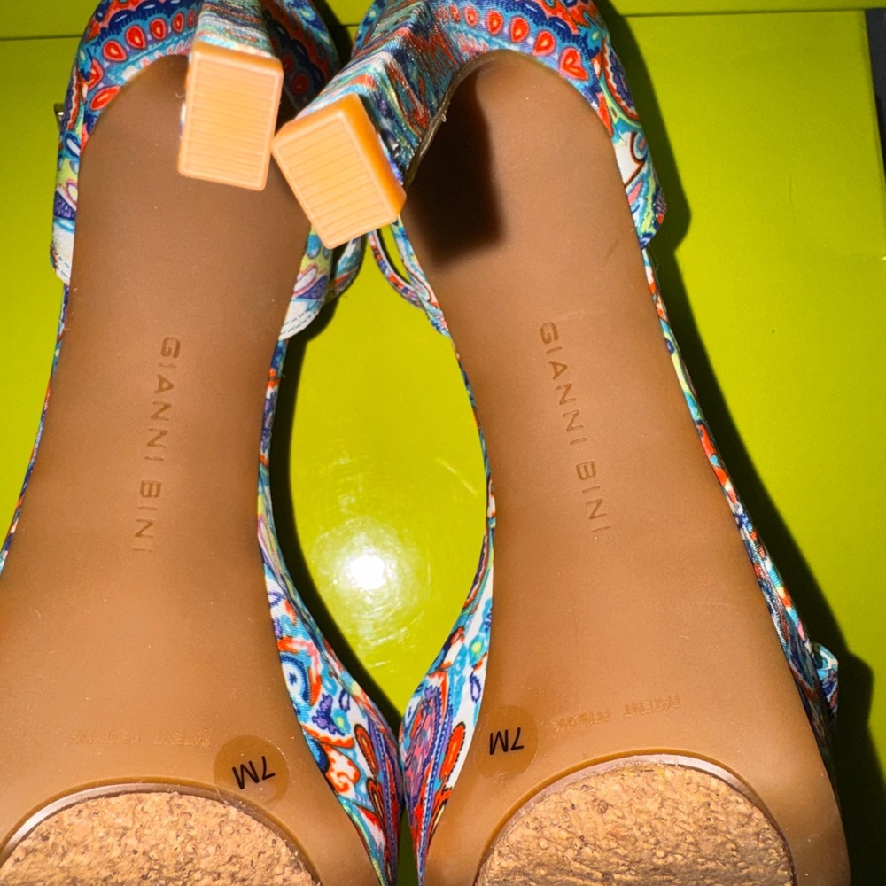 Gianni Bini Pamona Multi-Color Heels - Picture 8 of 9
